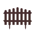 Паркан декоративний коричневий 39,5 см × 27 см Паркан декоративний коричневий 39,5 см × 27 см