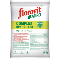 FLOROVIT AGRO Complex NPK 12-11-18 25кг Флоровіт FLOROVIT AGRO Complex NPK 12-11-18 25кг Флоровіт