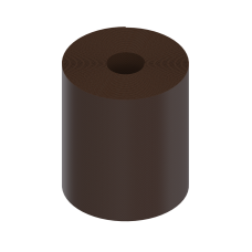 Смуга бордюрна пластикова H200 коричнева 9 м