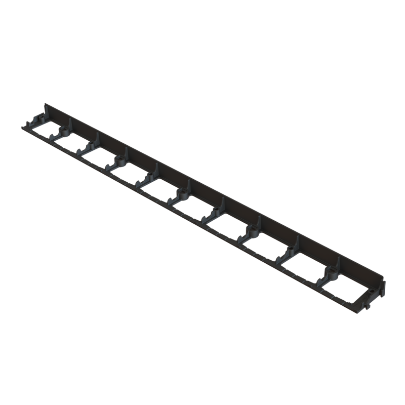 Бордюр ландшафтний пластиковий H38 L1000 чорний