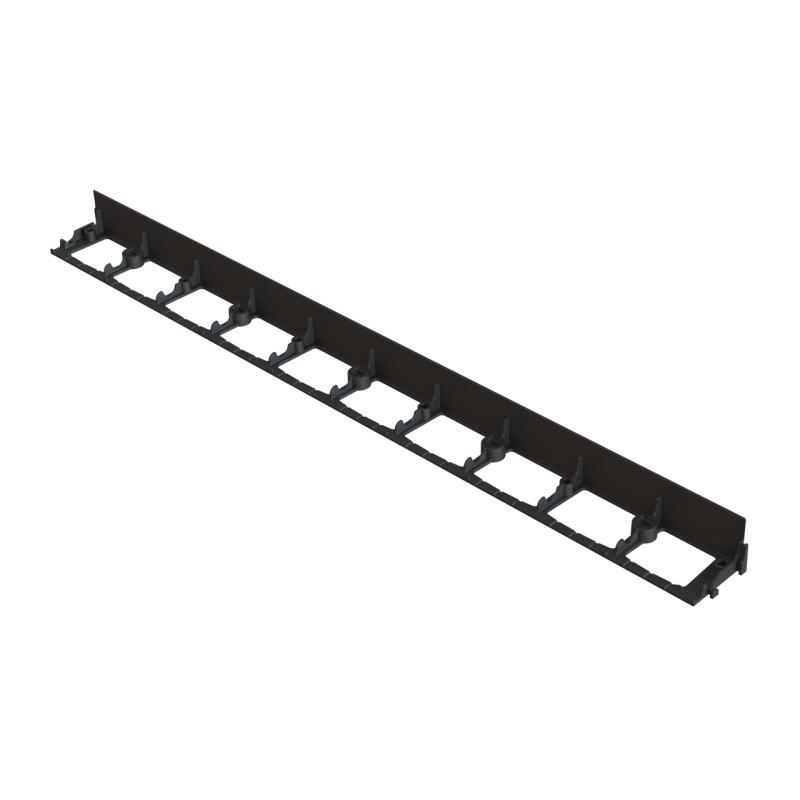 Бордюр ландшафтний пластиковий H58 L1000 чорний