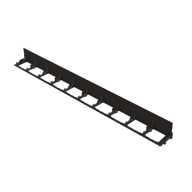 Бордюр ландшафтний пластиковий H78 L1000 чорний