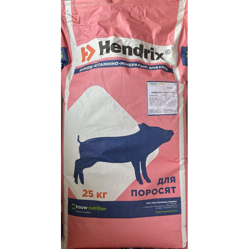 Білково мінерально вітаміна добавка 25% БМВД старт Hendrix 25кг (Trouw Nutrition, Україна) Білково мінерально вітаміна добавка 25% БМВД старт Hendrix 25кг (Trouw Nutrition, Україна)
