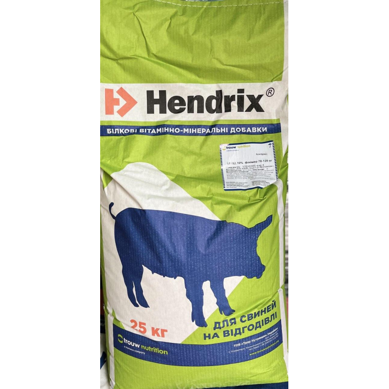 Білково мінерально вітаміна добавка 10% БМВД Фінішер 70-120кг Hendrix 25кг (Trouw Nutrition, Україна)