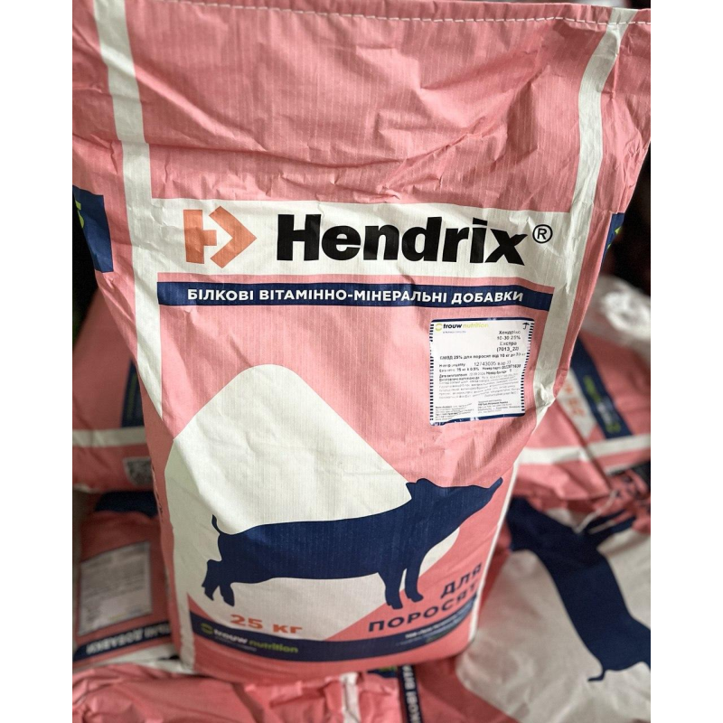 БМВД для поросят 10-30кг з антибіотиком 25% Екстра (7013-22) Hendrix 25кг (Trouw Nutrition, Україна)