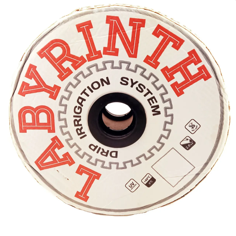 Крапельна стрічка 8 mil, 1л/год 500 м, 10 см між крапельницями, Labyrinth