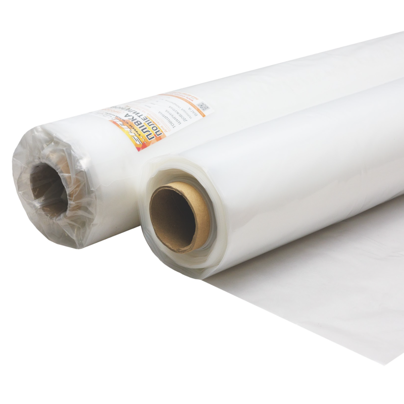 Плівка 100 мкм (3м*100 м.) біла плівка поліетиленова будівельна