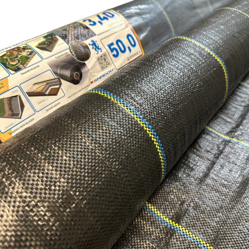 Агротканина 100 г/м2 , 3.4 х 50 м.агротканина від бур“янів Агротканина 100 г/м2 , 3.4 х 50 м.агротканина від бур“янів