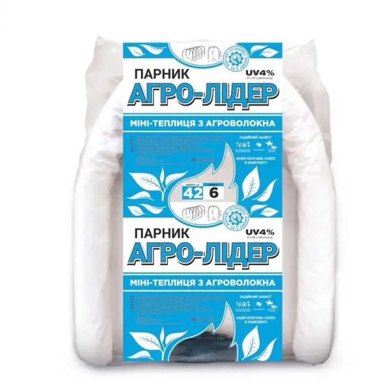 Теплиця 6 м 42 щільність “Агролідер“ для дачі, готові парники та теплиці з агроволокна