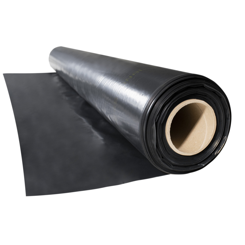 Плівка 100 мкм 6*50м чорна для мульчування та будівництва Плівка 100 мкм 6*50м чорна для мульчування та будівництва