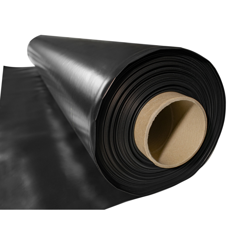 Плівка 200 мкм 6*50 чорна поліетиленова для мульчування та будівництва Плівка 200 мкм 6*50 чорна поліетиленова для мульчування та будівництва