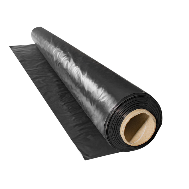 Плівка 40 мкм 3*100 м чорна в рулонах Плівка 40 мкм 3*100 м чорна в рулонах