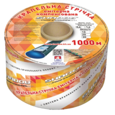 Еміттерна крапельна стрічка 8 mil крок 10 см 1000 м бухту
