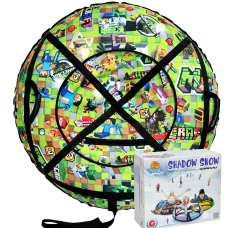 Тюбінг 100 см “Майнкрафт“ (Оксфорд, ПВХ) надувні санчата ватрушка для снігу