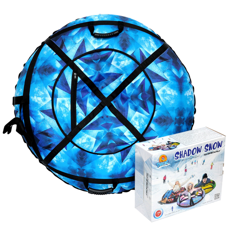 Тюбінг 100 см “блакитний кристал“ (Оксфорд, ПВХ) Тюбінг для снігу