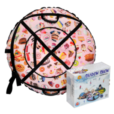 Надувні тюбінги від виробника 100 см “Кексіки“ (Оксфорд, ПВХ)ватрушка надувна