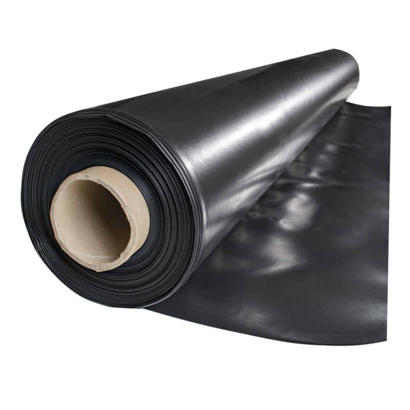 Плівка 100мкм 6*50 м первинна  поліетиленова чорна УФ стабілізована