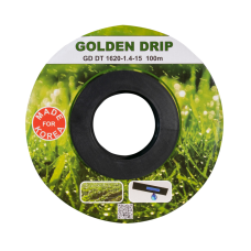 Крапельна стрічка 8 mil крок 15 см бухта 100 метрів емітерна GOLDEN DRIP