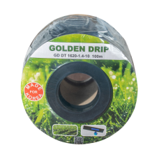 Стрічка крапельна 8 mil крок 30 см бухта 100 метрів емітерна GOLDEN DRIP