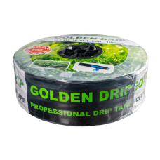 Стрічка Крапельна 8 mil крок 20 см бухта 1000 метрів емітерна GOLDEN DRIP