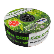Стрічка Крапельна 8 mil крок 30 см бухта 1000 метрів емітерна GOLDEN DRIP