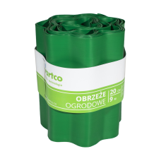 Бордюрна стрічка 20 см 9 метрів VARTCO зелена (Польща) пластикова