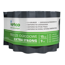 Бордюрна стрічка 15 см 9 метрів сіра посилена VARTCO (Польща)