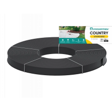 Бордюр чорний садовий пластиковий - Country Standard 200м.