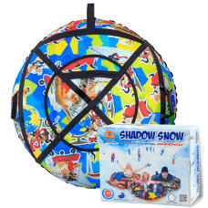 Тюбінг для катання 100 см “Козаки“ (Оксфорд, ПВХ) ватрушка надувна