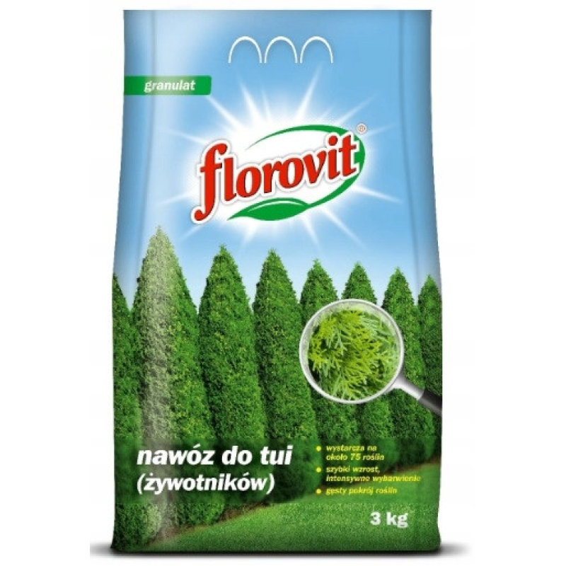 FLOROVIT для туй та хвойних рослин 3кг Флоровіт