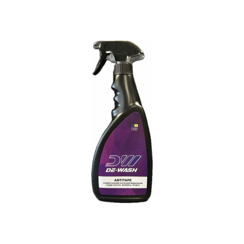 Універсальний засіб для видалення слідів скотчу, маркера, графіті De-Wash “Antitape“ 0.5л