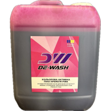 Концентрований засіб для безконтактної мийки De-Wash “Активна піна Pink“ з рожевим забарвленням, 5кг