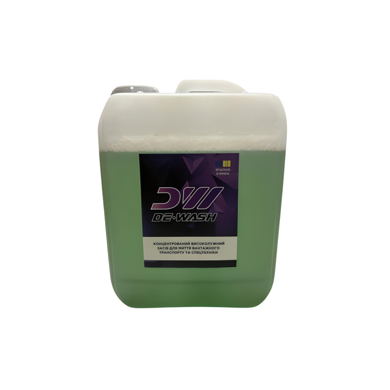Концентрований високолужний засіб для миття вантажного транспорту та спецтехніки De-Wash, 5кг