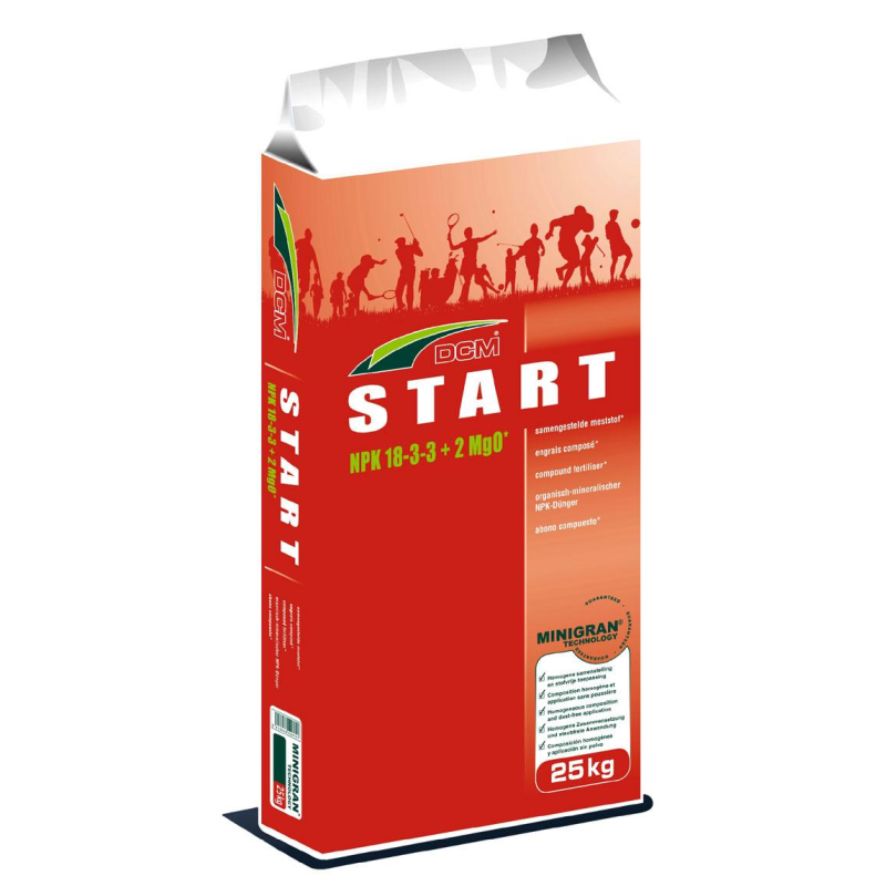 DCM Start (ДЦМ Весна-Старт) органічно-мінеральне добриво для газону NPK 18-3-3 2MgO, 25 кг