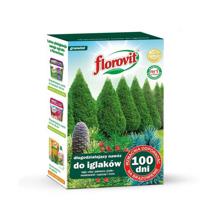 FLOROVIT добриво для хвойних рослин 100 днів 1кг. Флоровіт