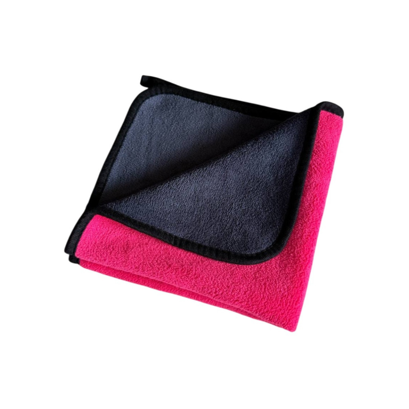 Серветка з мікрофібри De-Wash 40х40см, сірий/рожевий