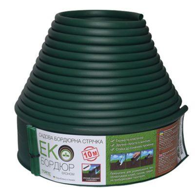 Екобордюр Економ 10 м (зелений) Gartec Екобордюр Економ 10 м (зелений) Gartec