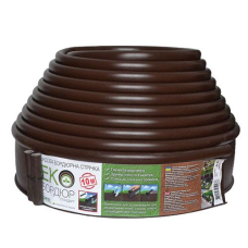 Екобордюр Стандарт 10 м (коричневий) Gartec