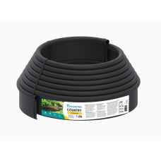 Бордюр садовий пластиковий чорний Country Premium – 10 метрів