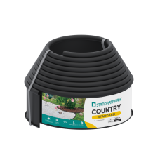 Бордюр садовий пластиковий чорний - Country Standard 6м.