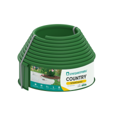 Бордюр садовий пластиковий зелений - Country Standard 6м.