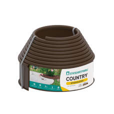 Бордюр садовий пластиковий коричневий - Country Standard 6м.