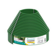 Бордюр садовий пластиковий зелений - Country Standard 15м.