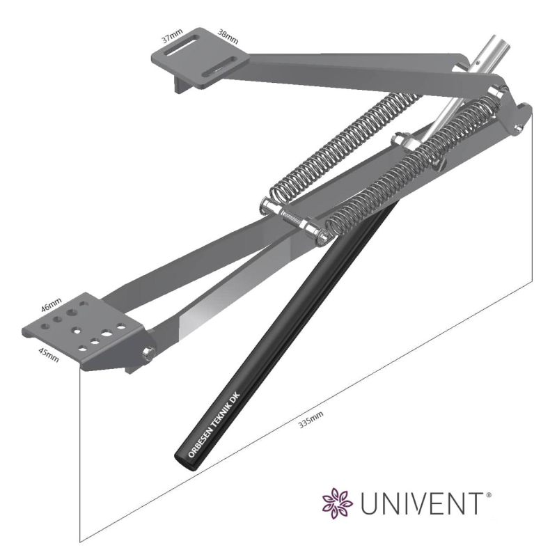 Автоматичний віконний відкривач для теплиць UNIVENT (оригінал)