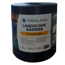 Смуга бордюрна пластикова H150 чорна 9 м