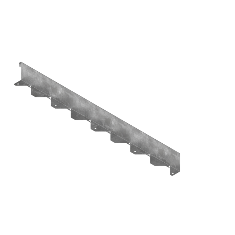 Бордюр сталевий оцинкований L-тип H200