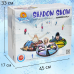 Тюбінг для катання по снігу 100 см “динозаври“ (Оксфорд, ПВХ) санки ватрушка