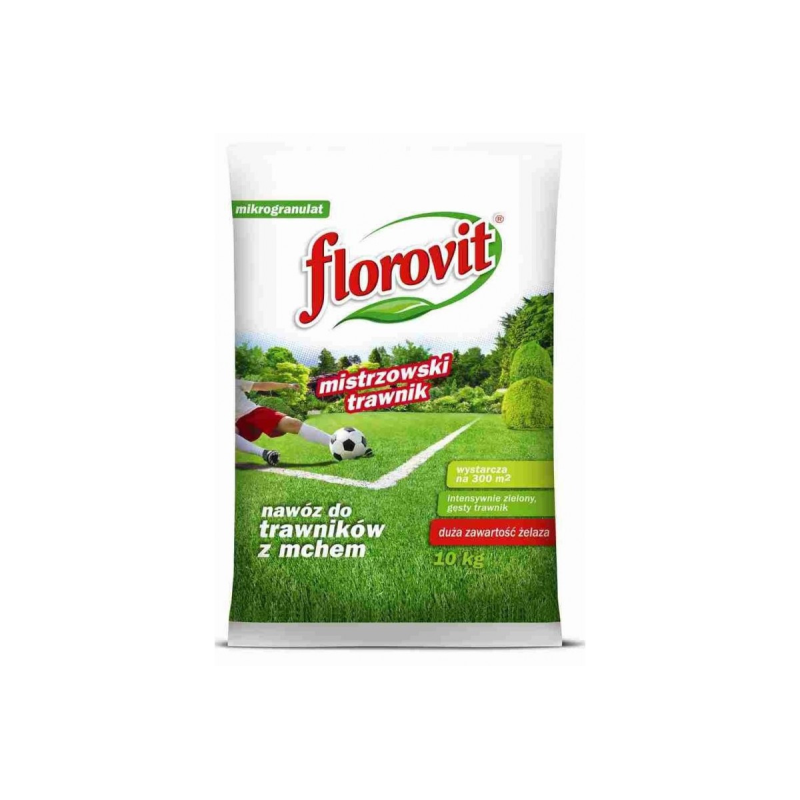 FLOROVIT добриво для газону проти моху 10кг. Флоровіт