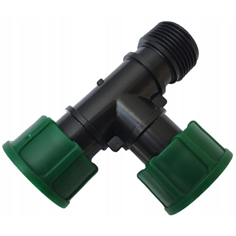 Трійник з двома накидними гайками 1“ВРхВРхЗР1 Irritec