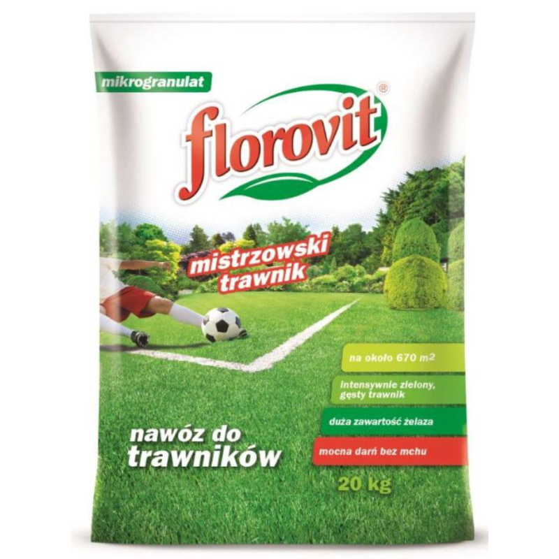 FLOROVIT добриво для газону від моху 20кг.